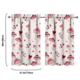 thumbnail image 4 of Mushroom (27) Kitchen Curtains - Vintage Tier Curtains for Bathroom Living RV Rod Pocket Window Drapes 36 Inch 2 Panels Set 27.5"x39" Window Treatment Tiers, 4 of 4