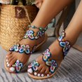 thumbnail image 2 of GHSOHS Womens Sandals Slippers Women's Comfort Sandals Boho Flip Flop Womens Sandals Comfort Dressy Slippers Bridal Sandals Banquet Wedding Beach Shoes Beach Sandal Walking Shoes Beach Sandals fo,9, 2 of 9