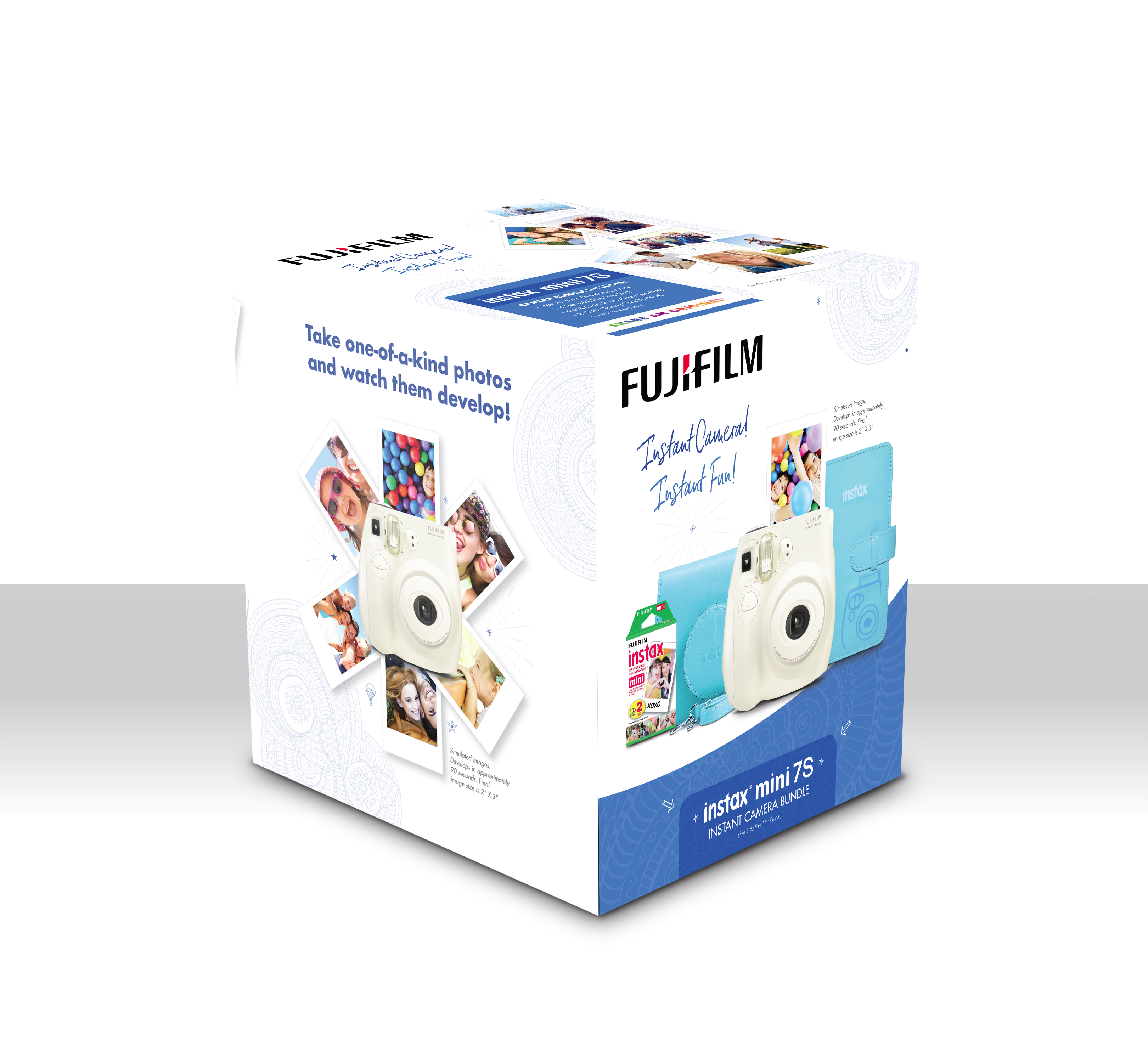 FujiFilm 600018767 Instax Mini 7S Instant Camera Bundle W/ Film Photo Album & Case - image 3 of 4