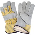 thumbnail image 1 of Winter-Lined Fitters Gloves, X-Large, Split Cowhide Palm, Cotton Fleece Inner Lining , Pair, 1 of 1