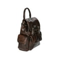 thumbnail image 3 of Madden NYC Women's Buckle Flap Backpack, Brown, 3 of 6