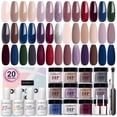 thumbnail image 1 of Kit de uñas en polvo AZUREBEAUTY para otoño e invierno, 20 colores, 29 unidades, 1 of 8
