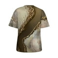 thumbnail image 6 of Otvok Women'S Tops Fashion Casual Loose Blouse Stone Gradient Printed Round Neck T-Shirt Blouse Summer Tee, 6 of 6