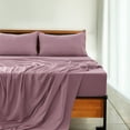 thumbnail image 5 of Lux Decor Collection King Size Sheet Set - 4 Pc King Bed Sheets Set - High GSM Brushed Microfiber Sheets - Up to 16 Inches Deep Pocket Bedding Sheets & Pillowcases, Pink, 5 of 8