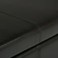 thumbnail image 6 of Avalon 48 inch Wide Contemporary Storage Ottoman Bench in Tanners Brown Vegan Leather, 6 of 11