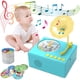 thumbnail image 1 of Tocadiscos educativo infantil | Bluetooth y reproducción de tarjetas de sonido | Juguete musical de aprendizaje temprano con 96 tarjetas de sonido | Diseño seguro y duradero | Interacción entr, 1 of 5