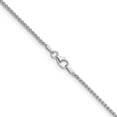 thumbnail image 3 of Diamond2Deal 18K White Gold Rhodium-Plated Polished 1.7mm Solid Spiga Chain Necklace for Women 18", 3 of 5