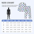 thumbnail image 4 of Salouo Sea Turtle Whale Print Button-Front Long Sleeve Pajama Set for Men, Soft 2Pjs Men's Long Sleeve Sleepwear-X-Large, 4 of 7
