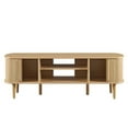 thumbnail image 6 of Modway Contour Rubberwood and MDF Wood TV Stand for TVs up to 60" in Oak, 6 of 11