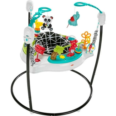 Fisher-Price Baby Bouncer Animal Wonders Jumperoo Activity Center with Music and Lights, Unisex