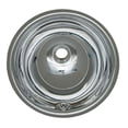 thumbnail image 1 of Whitehaus Collection WH602ABL 13,75 Po Lavabo Rond Lisse avec Trop-Plein en Acier Inoxydable Poli, 1 of 1