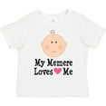thumbnail image 3 of Inktastic Me Memere Loves Me Grandchild Girls Toddler T-Shirt, 3 of 5