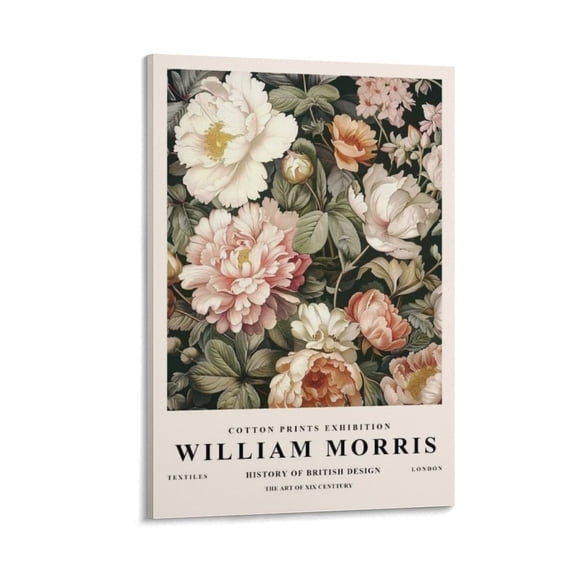 William Morris Print Painting (69) Canvas Poster Wall Art Picture Prints Hanging Photo Gift Decor Home Posters Artworks 16x24inch(40x60cm)