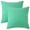 Mint Green, variant on REGALWOVEN Uxcell Pack of 2 Chenille Throw Pillow Covers, Modern Solid Cushion Covers for Couch Sofa Home Beige 16" x 16"