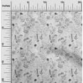 thumbnail image 2 of oneOone Silk Tabby Gray Fabric Floral Craft Projects Decor Fabric Printed By The Yard 42 Inch Wide, 2 of 4