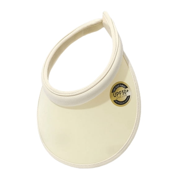 Sanwood Women Hat White Sun Hat Breathable UV PVC Women Summer Visor Hat for Outdoor