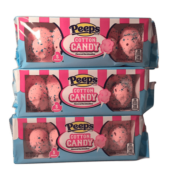 Peeps Limited Edition Cotton Candy Pack of 3