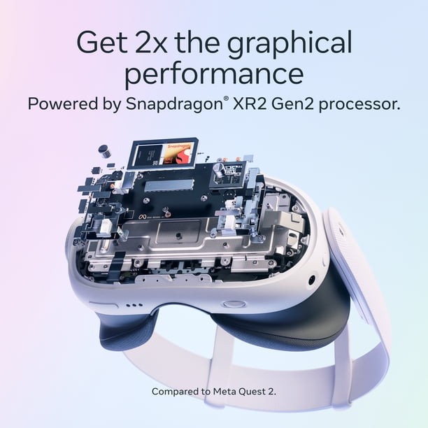 Meta Quest, VR Headset, 512GB, Mixed Reality with Horizon+ Trial