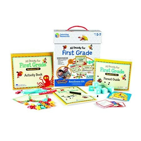 Learning Resources Kit de Préparation Tout Prêt pour la Première Année, Activités de Rentrée Scolaire, Jouets de Préparation Scolaire, École à Domicile, Guide de 32 Pages Inclus