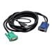 APC - Clavier / Vidéo / Souris (KVM) Câble - USB, HD-15 (VGA) (M) à HD-15 (VGA) (M) - 12 ft - Noir - pour P/N: AP5201, AP5202, AP5808, AP5816, KVM1116R – image 4 sur 6