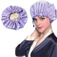 thumbnail image 4 of Sleeping Head Cover Adjustable 3PCS Unisex Shower Cap Hair Loss Hat Sleep Hat, 4 of 10