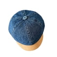 thumbnail image 1 of Gorra de béisbol para niños, gorra de béisbol, visera de moda, de mezclilla lavada, gorra informal con visera Azul oscuro, 1 of 9