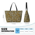thumbnail image 4 of Xecao Leopard for versatile beach bag for women includes zipper pockets and waterproof material, ideal for vacations and adventures., 4 of 7