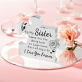 thumbnail image 6 of Baoblaze Engraved Acrylic Block Puzzle for Women Desk Sculpture for Mother'S Day Gift Sister, 6 of 8