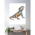 thumbnail image 2 of Jackson'S Bearded Dragon Poster Wall Art, Modern Wall Decor For Living Room Bedroom, 8x12 UNFRAMED, 2 of 3