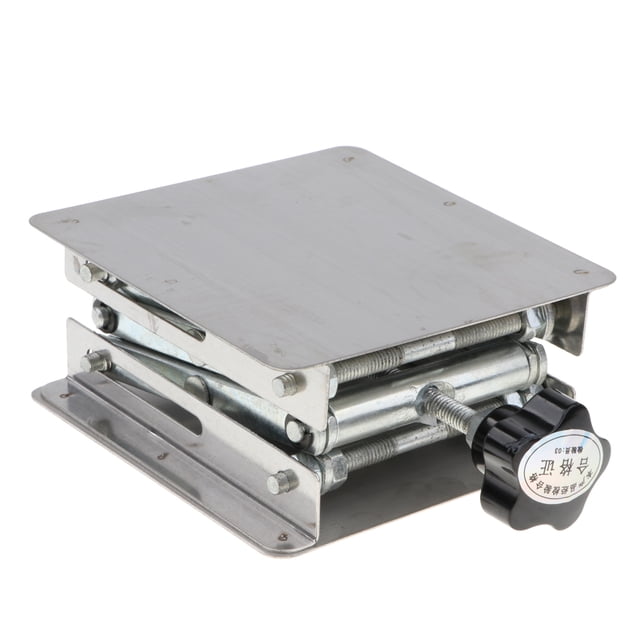 Plataforma Elevadora De Tijera De Laboratorio Plataforma De Elevación De Acero Inoxidable Plataforma 100 * 100 * 150mm Sunnimix Plataforma elevadora Lab Jack