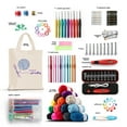 thumbnail image 2 of Craftbud Crochet Kit for Begginers with Crochet Counter, Crochet Kits 1100 Yards Crochet Yarn Balls and 20 PCS Crochet Hooks Set , Tote Bag for Travel, 2 of 6