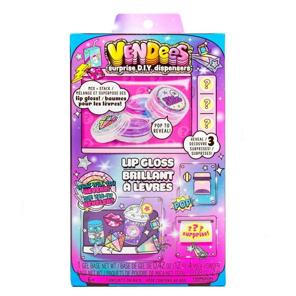 Mini Vendees™ Distributeur Surprises D.I.Y. Baumes pour les Lèvres Chic et Paillettes