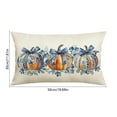 thumbnail image 3 of Funda de almohada de nailon y elastano, decoración navideña, 50 x 30 cm, ideal para el Día de Acción de Gracias, sofá, dormitorio, Halloween, otoño, decoración del hogar, adornos navideños., 3 of 6