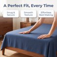 thumbnail image 5 of REGALWOVEN Microfiber Bed Sheet, Breathable Flat Sheet,  Bedding for Bedroom Misty blue 96x106in, 5 of 5