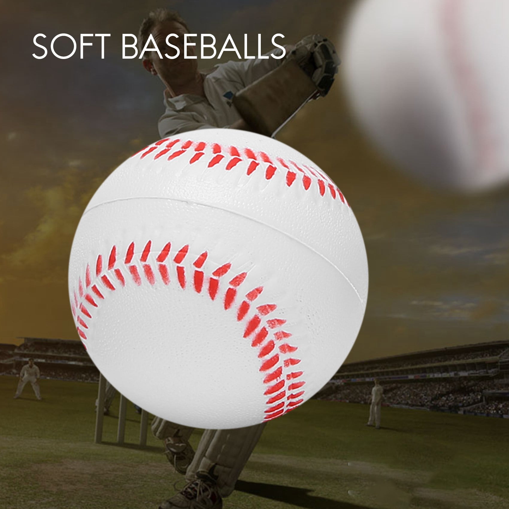 12 Balles De Baseball à Fossettes 9 Pouces – Entraînement Frappe Et Lancer – Pack Jaune