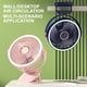 thumbnail image 3 of Ventilador de escritorio con clip y luz nocturna - USB recargable, ajustable de 3 velocidades, giro de 720°, funcionamiento silencioso para oficina en casa y refrigeración personal, 3 of 4