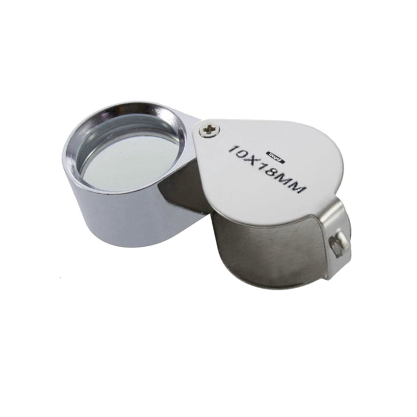 Jewelers Loupe Power 10X 18mm Doublet Lens Jewelry Silver Magnifier