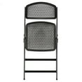 thumbnail image 3 of Elama 4 Piece Plastic Mesh Folding Dinner Chair in Black, 3 of 7