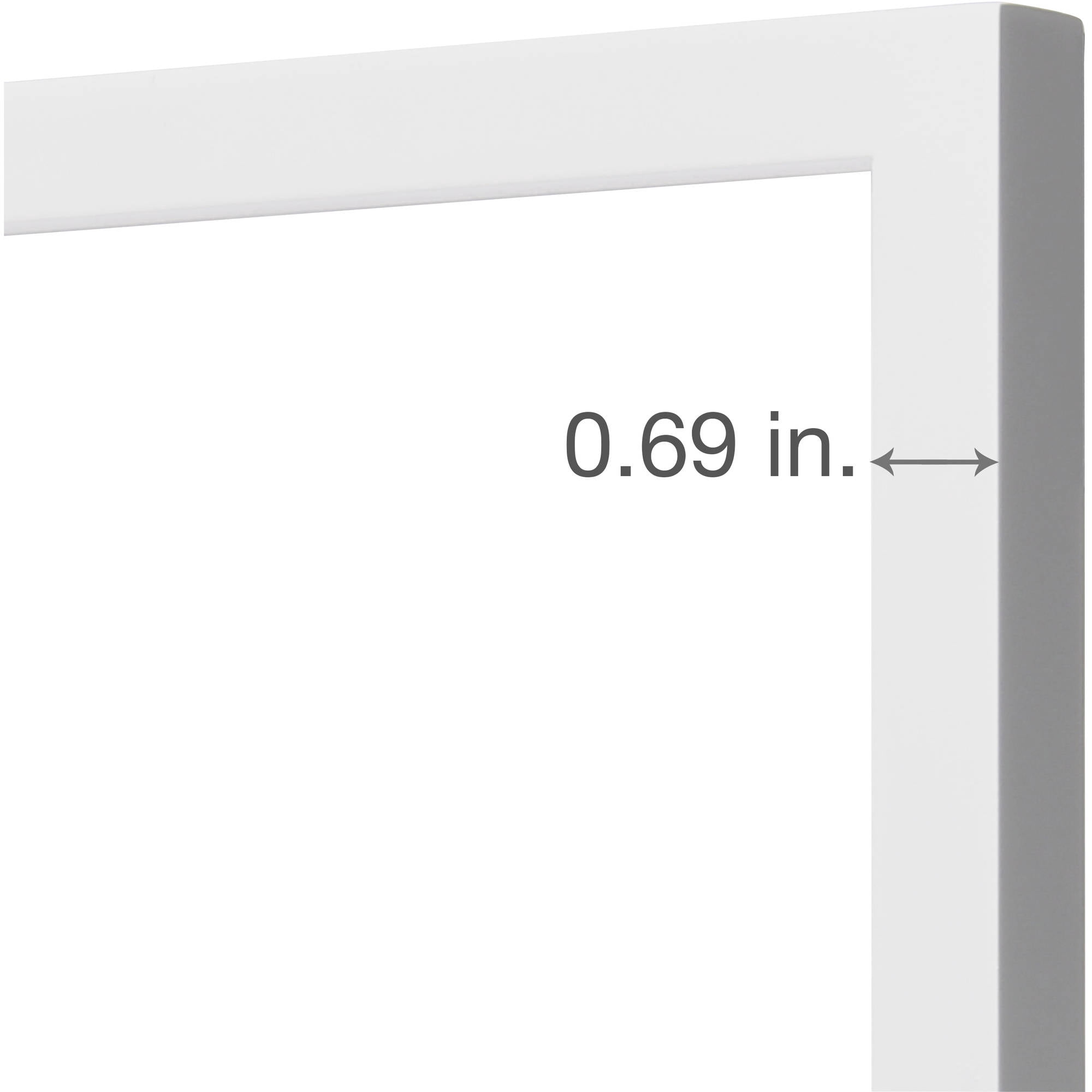 Better Homes & Gardens Gallery 8x10 Matted for 5x7 Tabletop Picture Frame, White, Set of 2