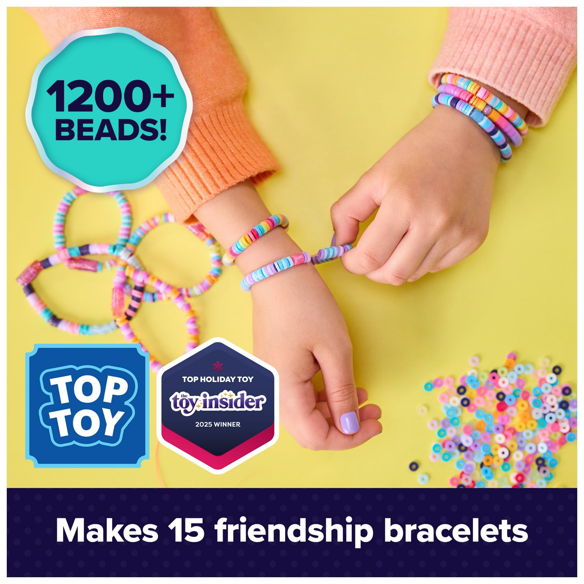 Cool Maker, Stack'd Heishi Bracelet Studio with Over 1200 Beads, for Kids Ages 7 and up