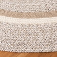 thumbnail image 3 of Safavieh Braided Caris Solid Color Reversible Area Rug, Beige/Ivory, 5' x 5' Round, 3 of 7
