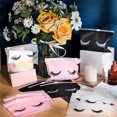 thumbnail image 2 of pitrice 50 Count Lash Bags Eyelash Makeup Bags with Zipper Reusable Toilet Storage Adorable 15x10cm Rose Red, 2 of 9