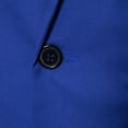 thumbnail image 6 of Yaoyar Men's Casual Solid Blazer Coats Slim Fit One Button Turn-down Collar Wedding Dinner Suit Jacket Blue M, 6 of 9