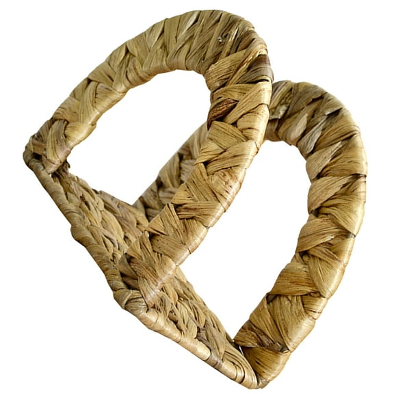 Woven Napkin Holder with Sturdy Iron Base for Decor Brown Small and Exquisite