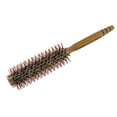 thumbnail image 6 of 1 piece Round Hair Brush with Wooden Handle, Detangling Small Round Brush for Men,, 6 of 7