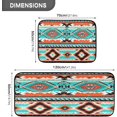 thumbnail image 3 of Coolnut Kitchen Rugs 2 Piece Waterproof Non Slip Kitchen Mat Ethnic Stripe Kitchen Rug Set for Sink Office Kitchen Cafe, 19.7"x47.2"+19.7"x27.6" Home Decor Gifts, 3 of 7