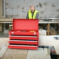 thumbnail image 4 of Costway Portable Tool Chest Box Storage Cabinet Garage Mechanic Organizer 3 Drawers Red, 4 of 10