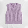 thumbnail image 5 of Women's Aesthetic Clothes Casual V-Neck Pullover Shirt Collision Color Sleeveless Sweater Vest TBKOMH, 5 of 5