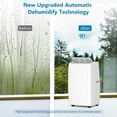 thumbnail image 6 of 14000 BTUs Portable Air Conditioner – 3-In-1 Ultra-Quiet Cooling, Dehumidifier & Fan for Rooms Up to 750 Sq. Ft, AC Unit for Large Room, Campervan, Sleep Mode, 24H Timer & Windows Kit, White, 6 of 7