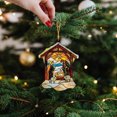 thumbnail image 6 of Nkmbld Christmas Ornaments Nativity Scene Suncatcher Stained Window Hanging Pendant Christmas Decorations for Tree Walls Windows Doors, 6 of 8
